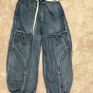 Stylish Blue Cargo Pants